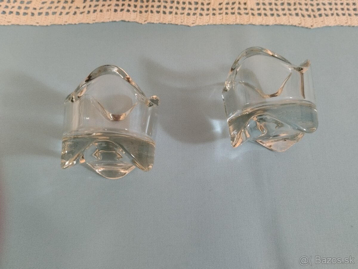 Svietniky na čajové sviečky sklenene