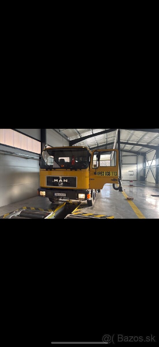Sklapac 3 strany s hydraulickou rukou MAN 18.192