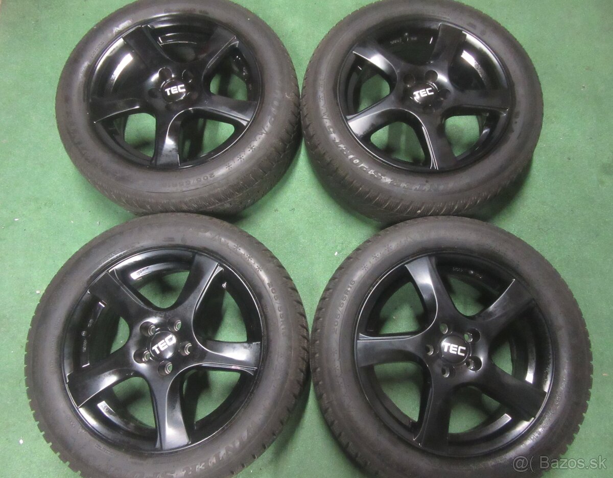 R16 Zimná sada TEC rozteč 5x100 205/55R16 DUNLOP