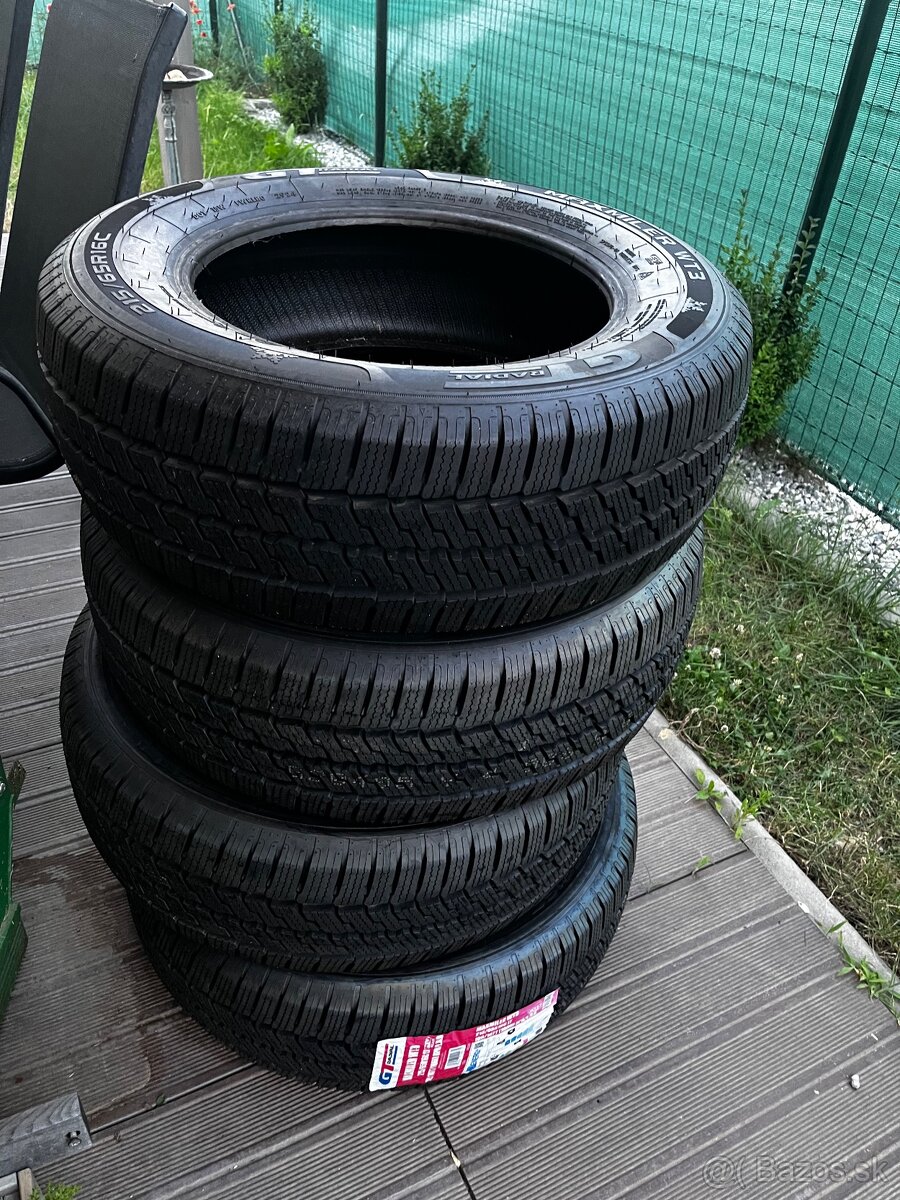 Predám pneumatiky GT-Radial Maxmiler WT3 215/65 R16C