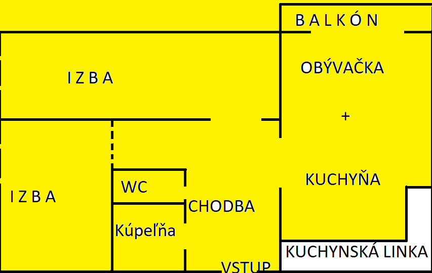EXKLUZÍVNE Predám 2 izbový byt s loggiou