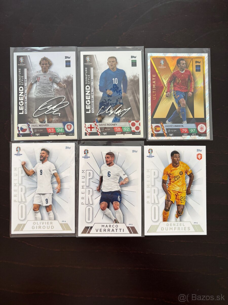 Futbalové karty -Mix