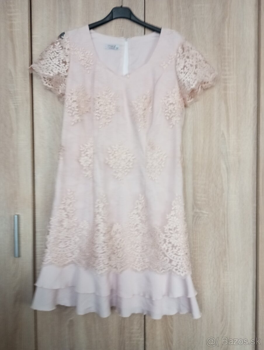 Spoločenské marhulove šaty L/xl