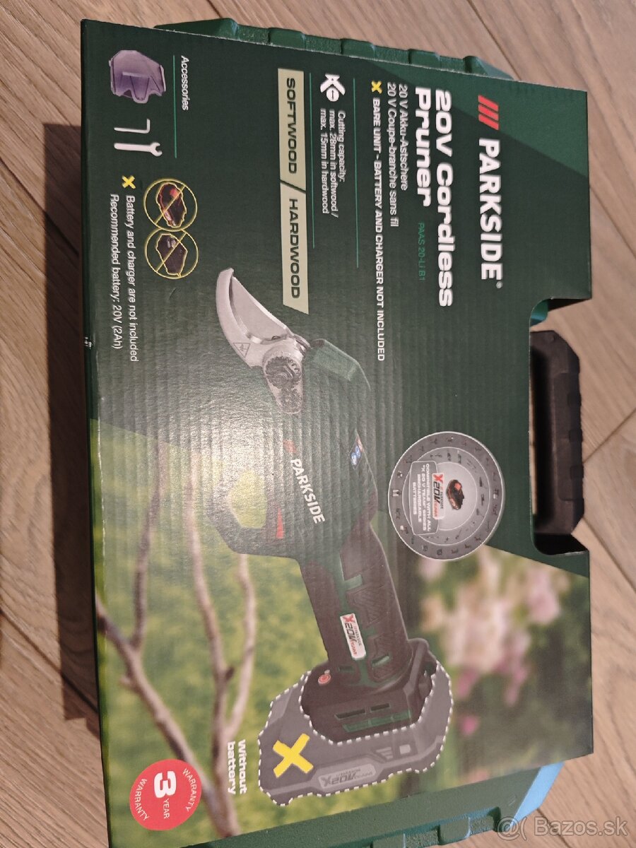 Aku nožnice na konáre parkside 20v