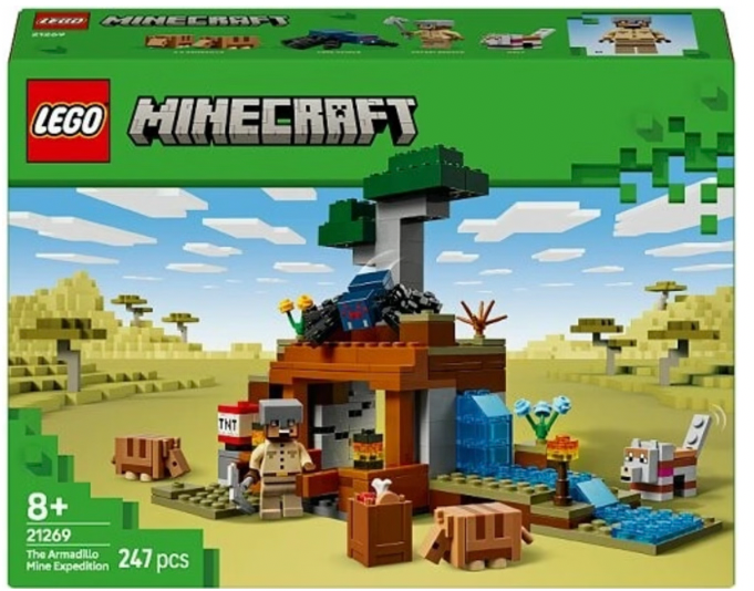 21269 Lego Minecraft – Výprava do bane a pásovec