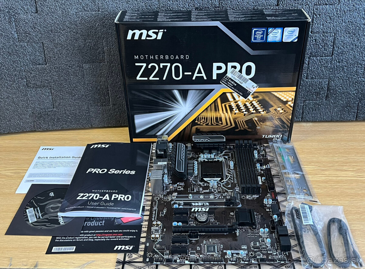 Predám základnú dosku MSI Z270-A Pro (LGA 1151)