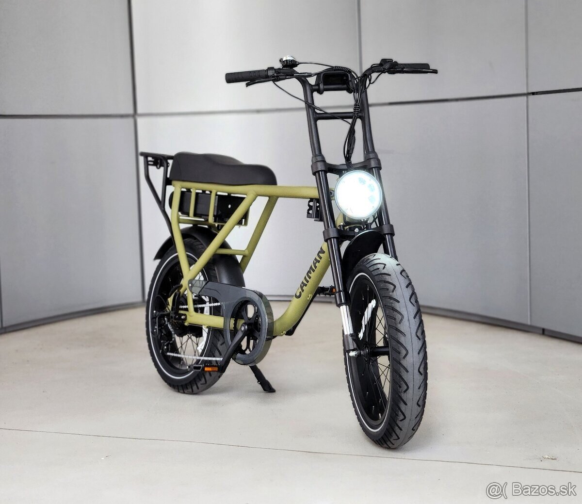 Fatbike elektrobicykel 500W/250W-21Ah/15Ah CAIMAN Army Green