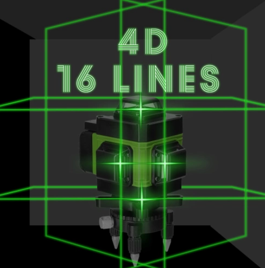 Nivelačný laser 360° stupňový, zelený lúč