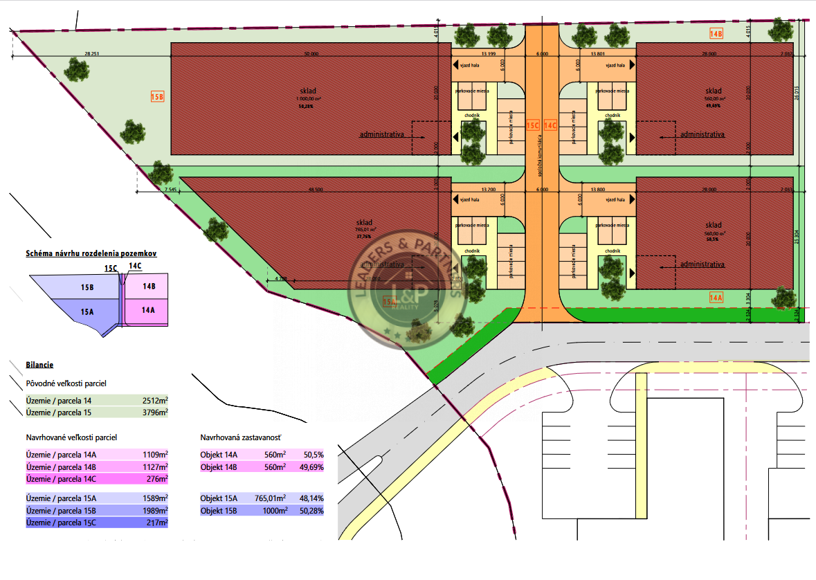 Na predaj stavebné pozemky určené na priemysel pri PSA
