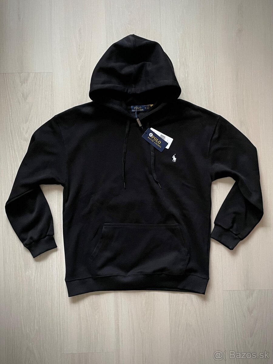 Polo čierna mikina - M