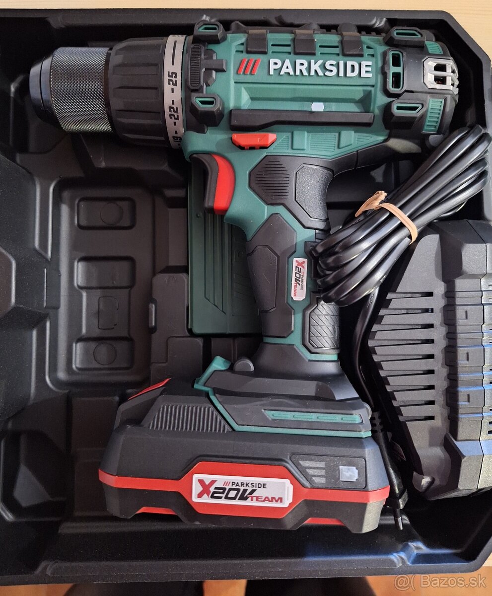Aku vŕtačka 20V Parside