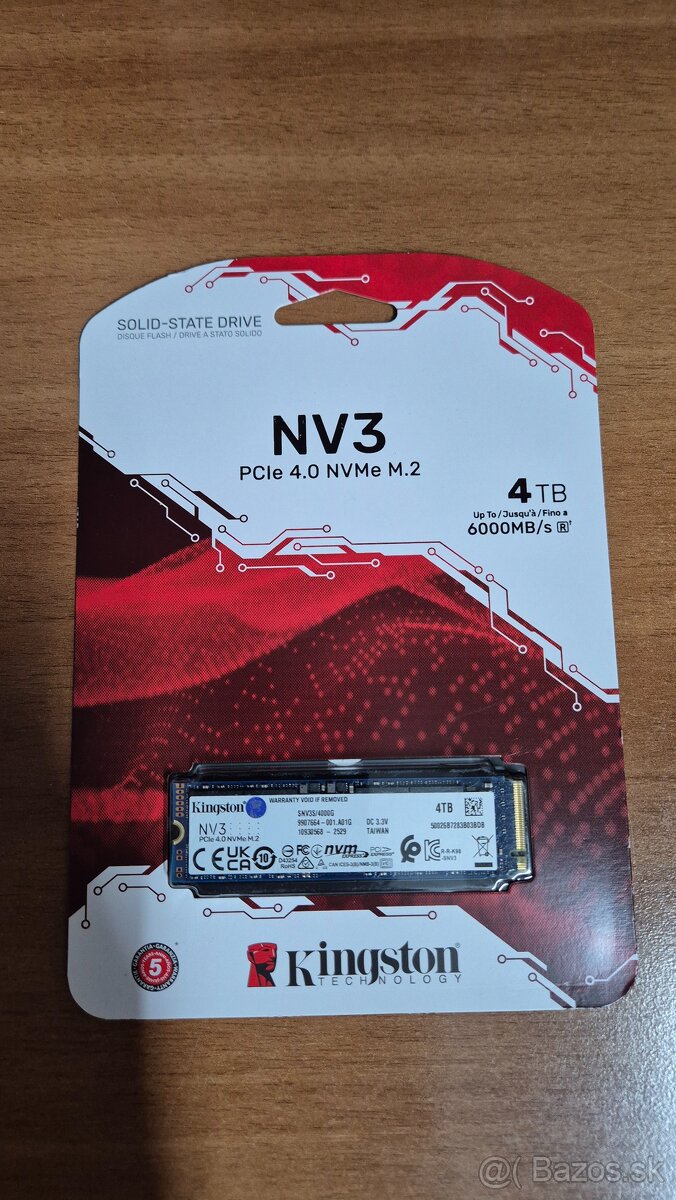 Kingston NV3 4 TB NVMe