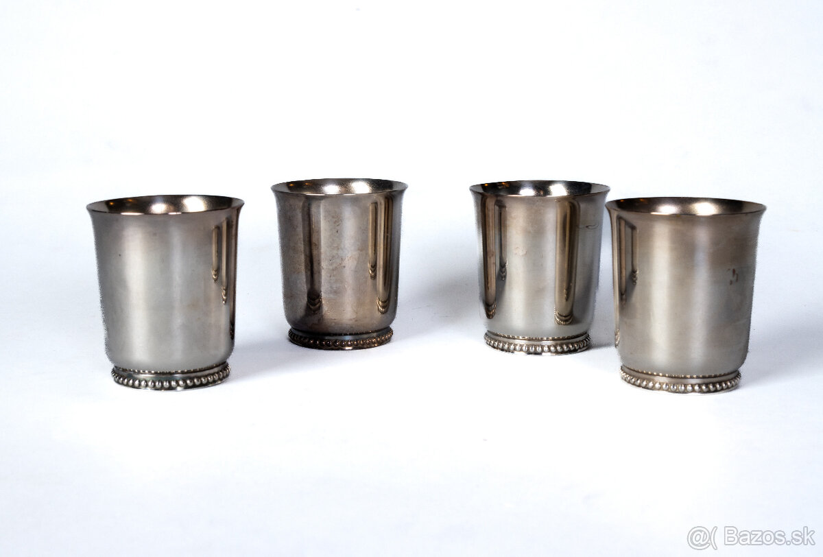 4 postriebrené poháriky Keltum