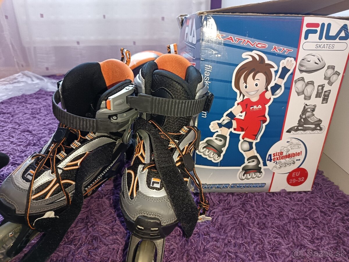 Detske nastavitelne korcule velksost 29 az do 32 Fila s chra
