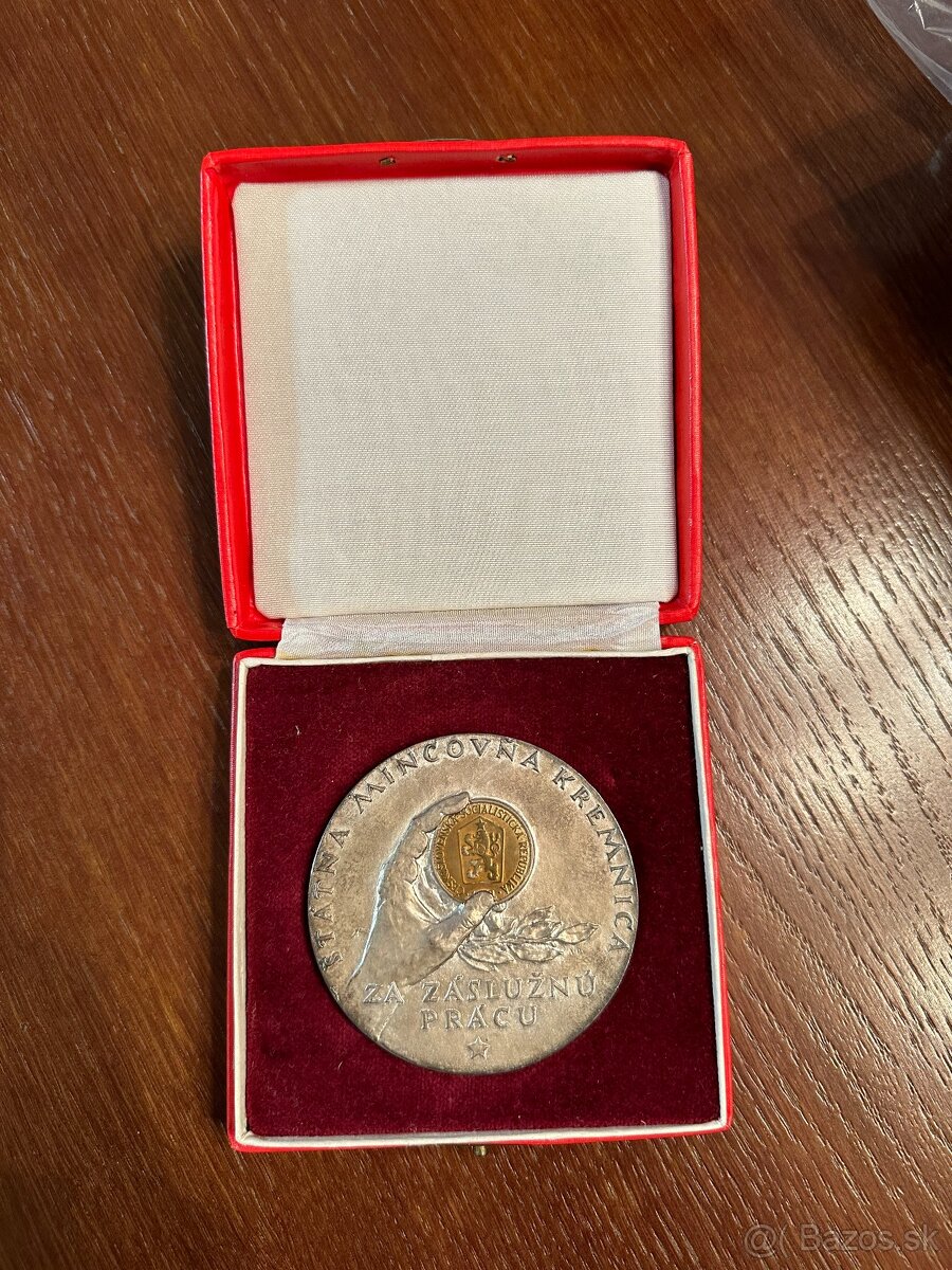 Medaila Štátna mincovňa Kremnica za zaslúžilú prácu