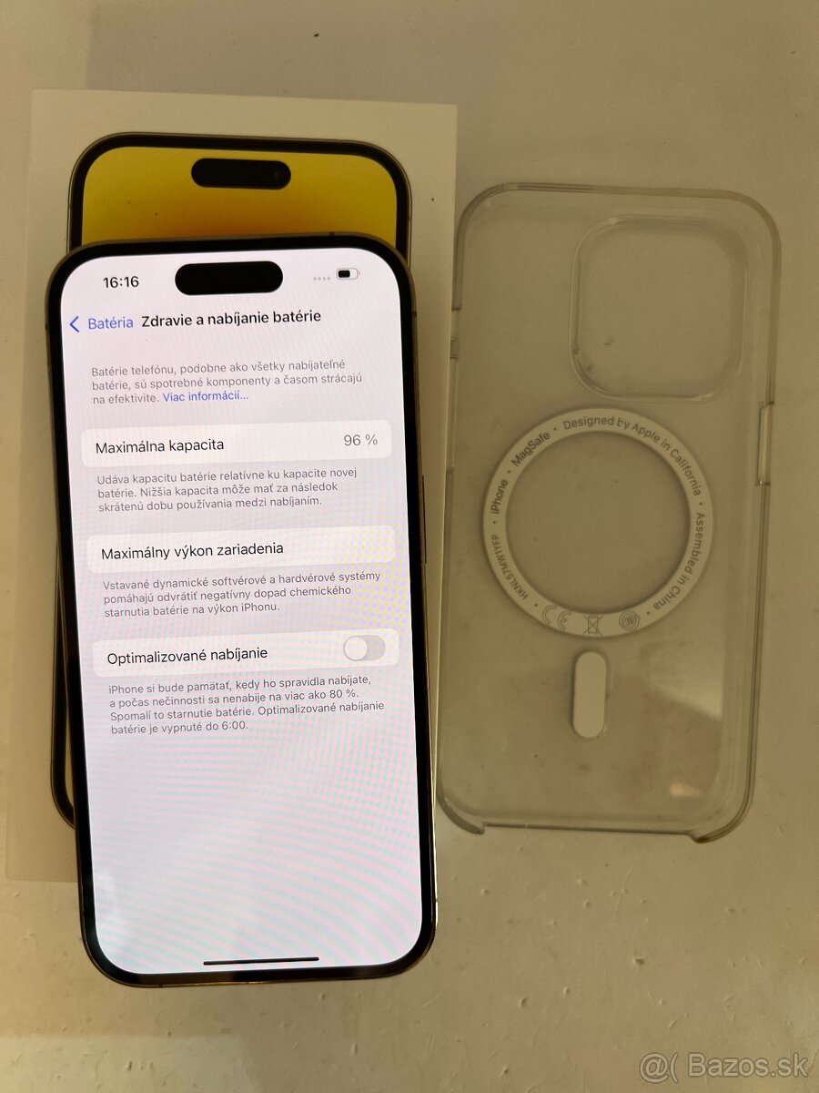 IPHONE 14 PRO GOLD 128GB ZÁRUKA - STAV AKO NOVÝ
