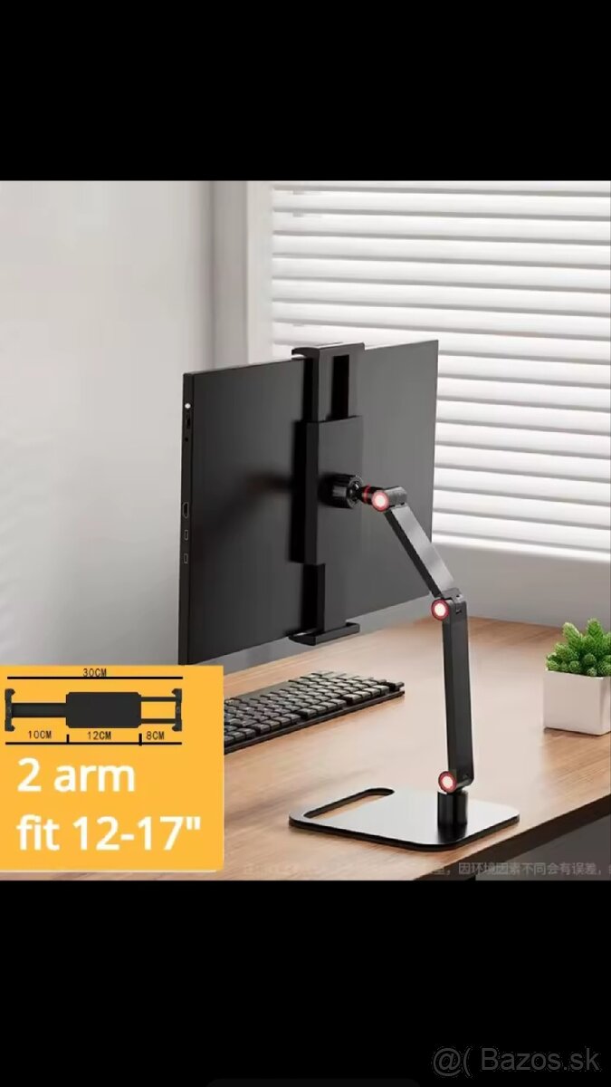 stojan na tablet do 17", nastaviteľný 360° otočný