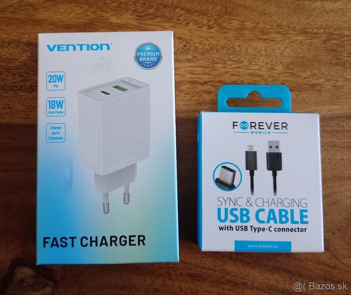 Rýchlonabíjačka USB/USB-C 20W