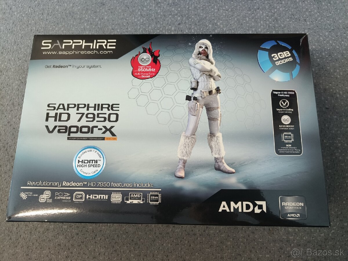 Predám Sapphire HD7950 vapor-x