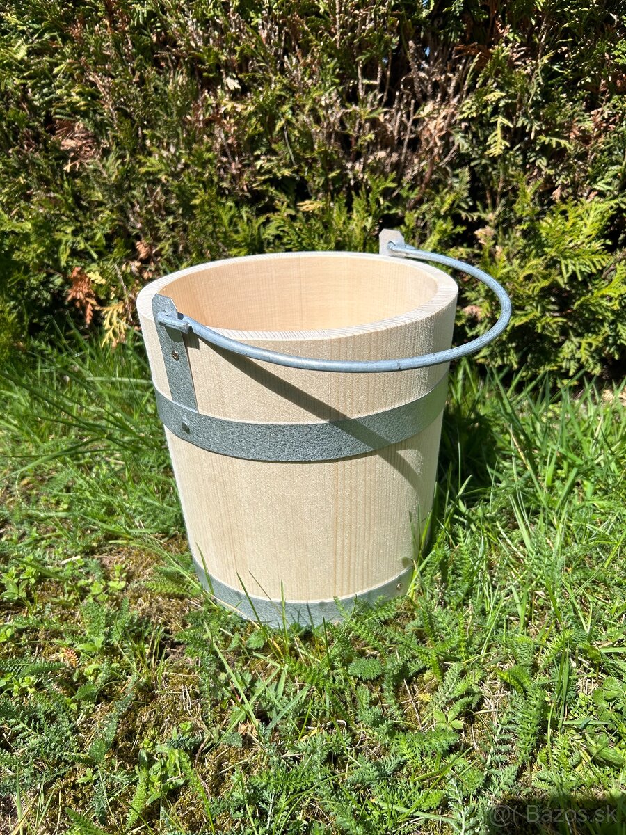 Drevené vedro 5 litrov