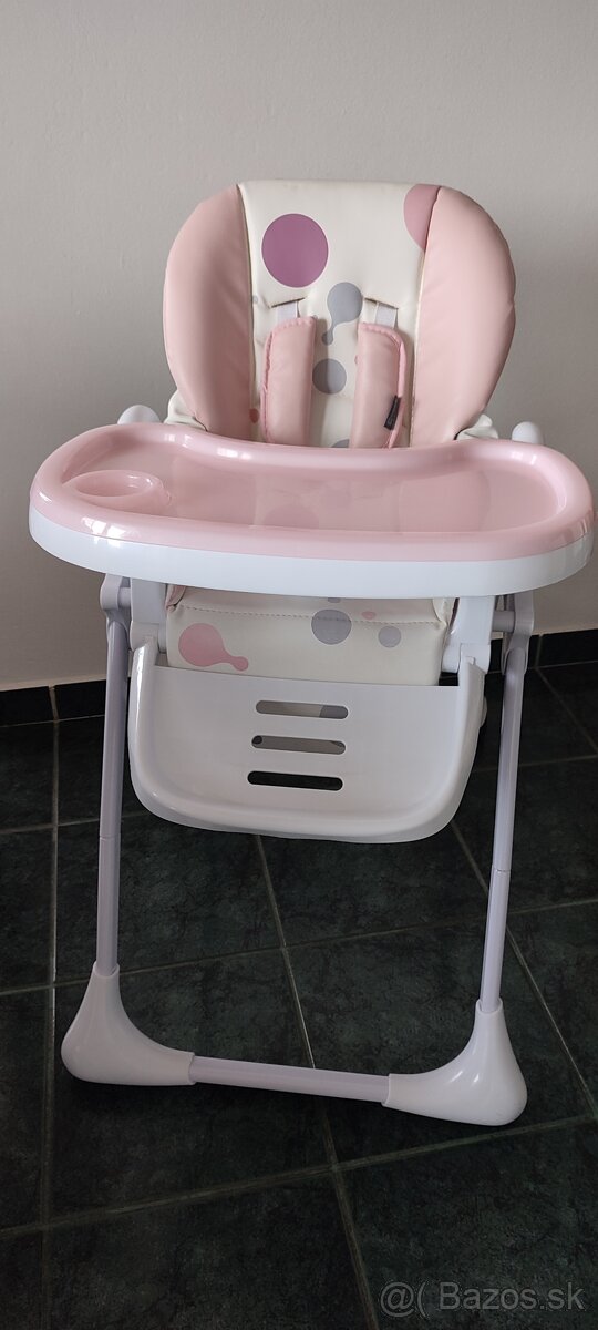 KINDERKRAFT Jedálenská stolička Yummy Pink