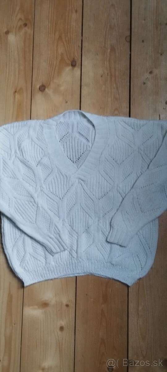 Rucne pleteny sveter velkost XXXl