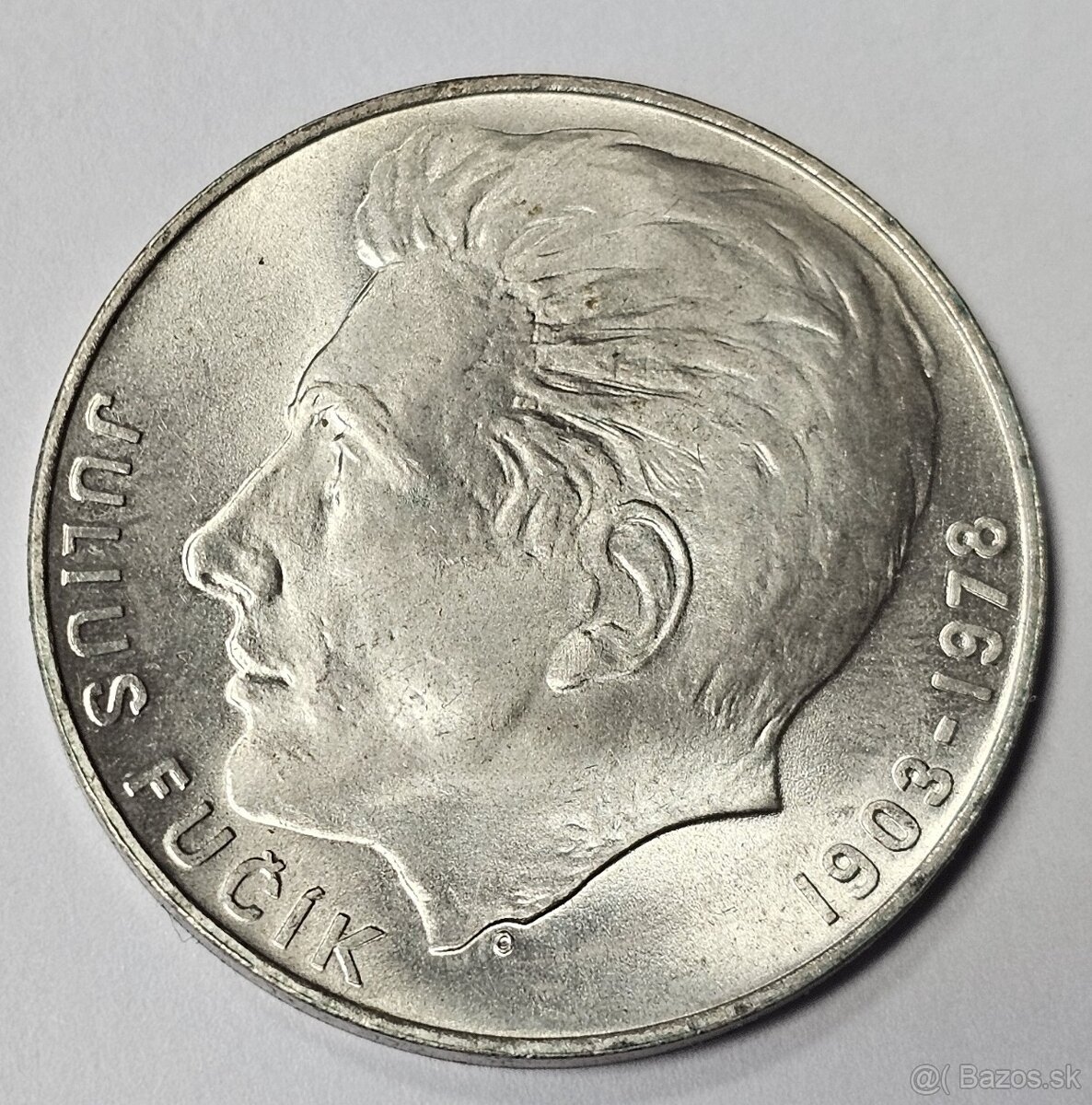 Ponúkam na predaj mincu Ag 1978 100Kčs Július Fučík UNC