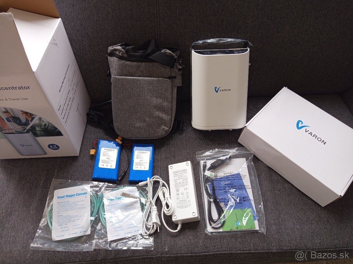 Prenosný kyslíkový koncentrator s 2 baterkami- NOVÝ + ZÁRUKA