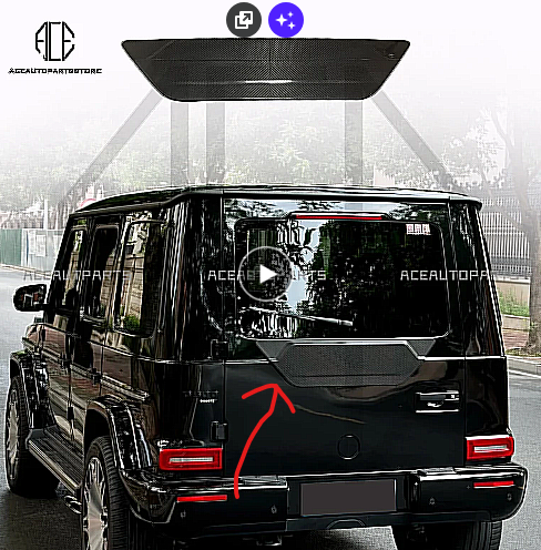 Karbonova krytka na Mercedes Benz G na dvere kufra