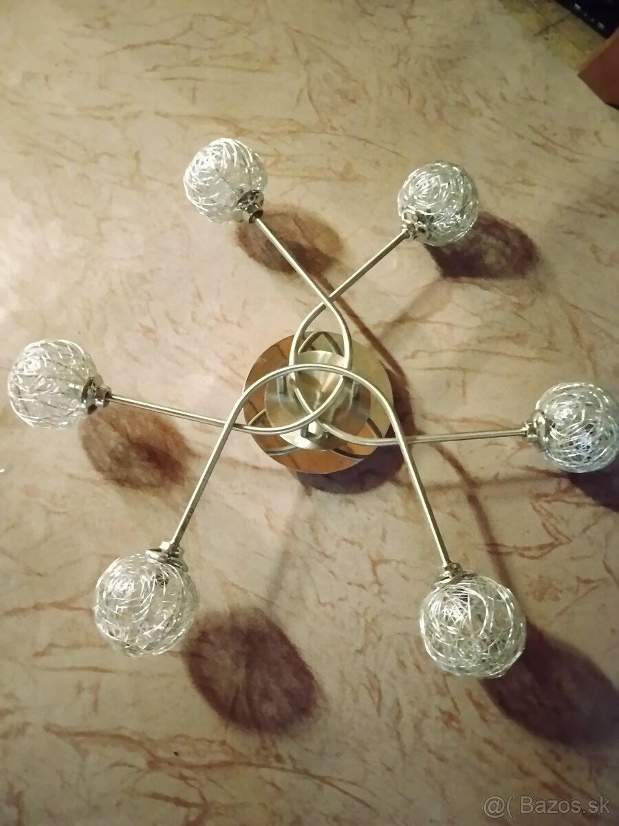 Sada luster a 2ks lampa (veľká + malá)