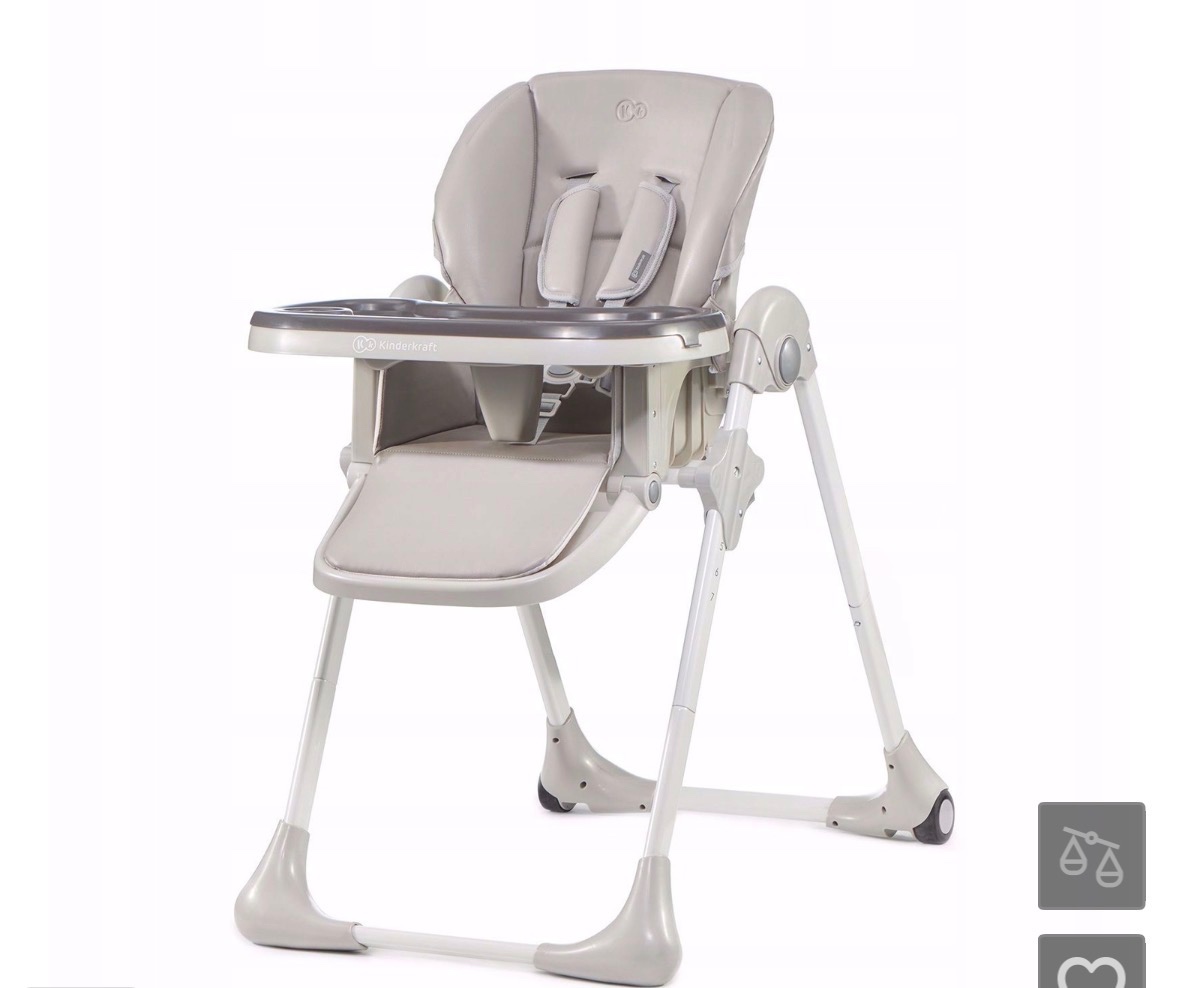 Stolička na jedenie Kinderkraft Yummy Grey
