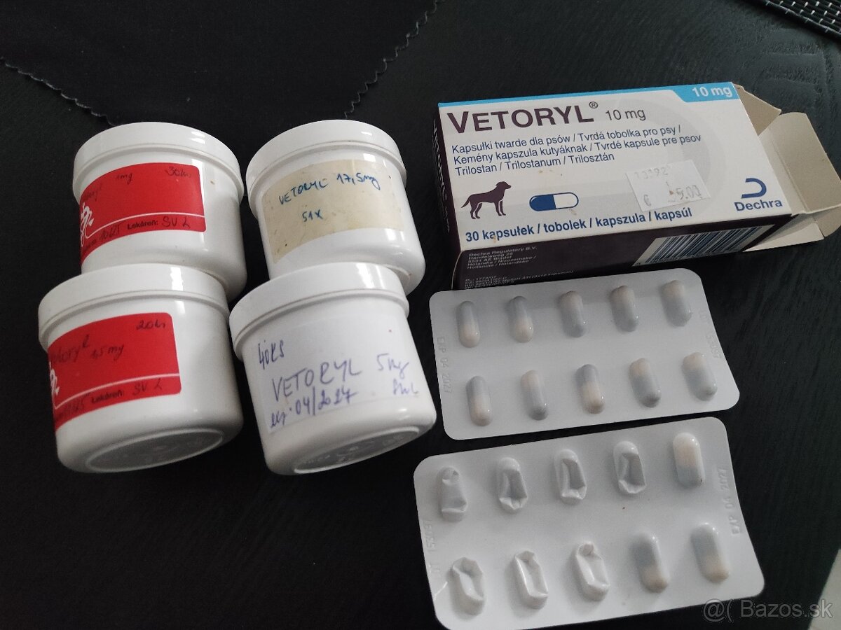 Vetoryl 10 mg, 5 mg pre psy