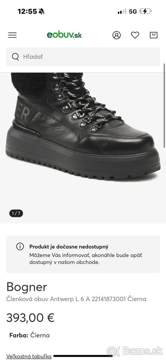 Bogner clenkove kozene topanky