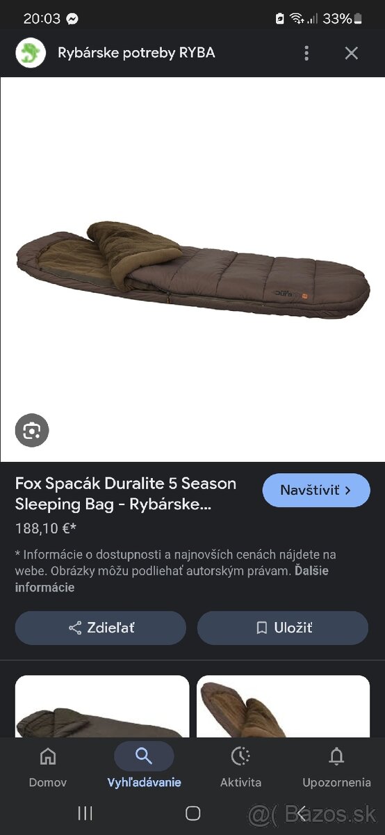 Fox duralite 5 season spacak