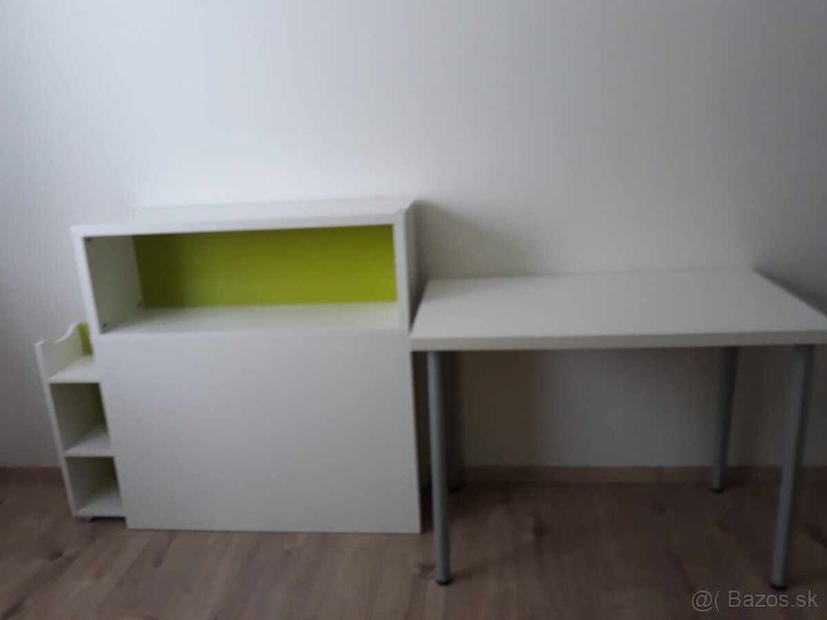 stolik a polickova komoda do detskej izby
