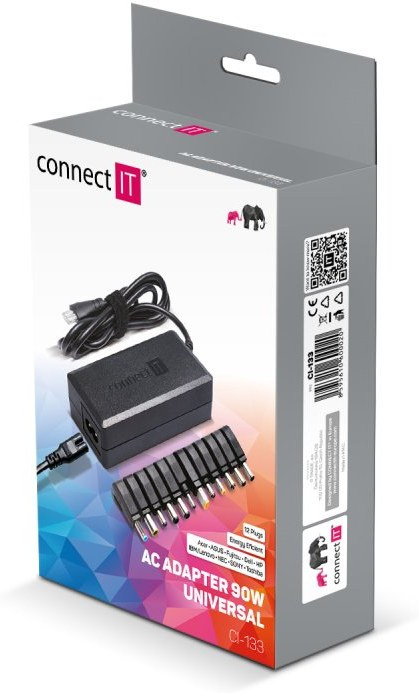 Connect IT univerzálny notebookový adaptér 90W