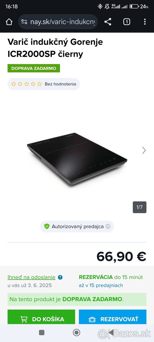 Indukčný varič GORENJE