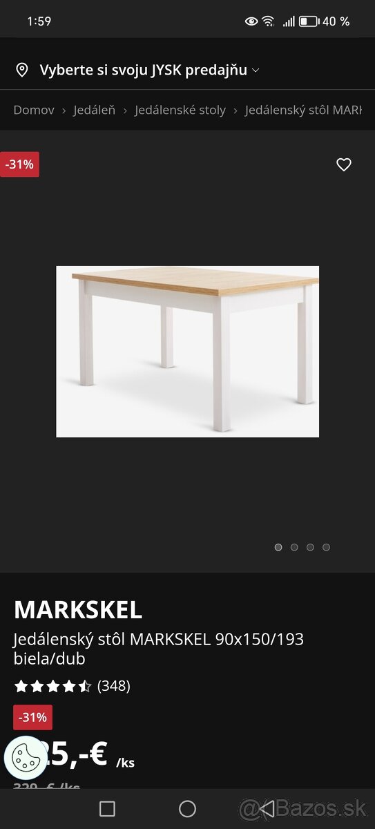 Vysuvaci stol
