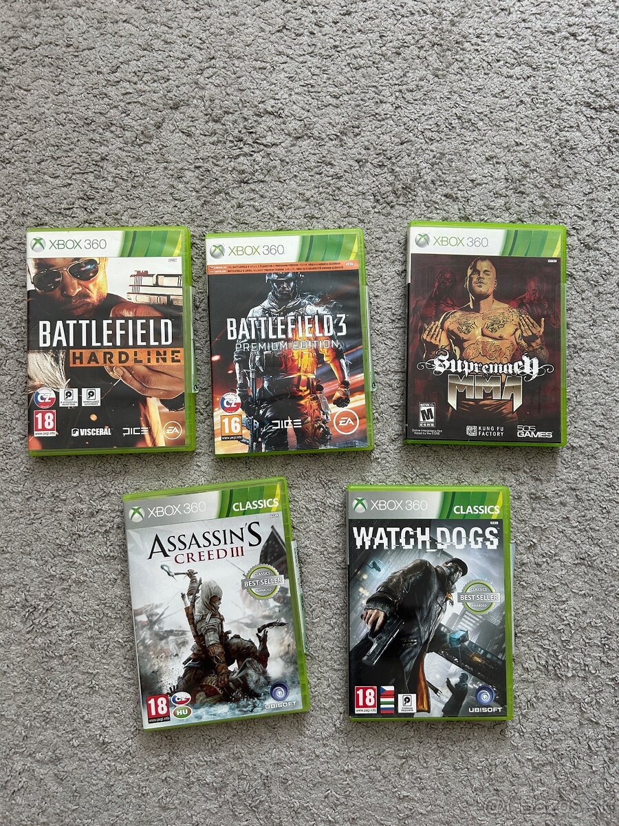 Hry na Xbox 360 - spolu 25€