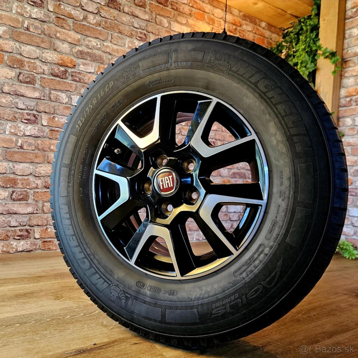 Alu orig. FIAT DUCATO 5x118 R16 + letné pneu 225/75 R16