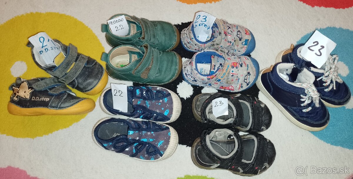 Topánočky veľkosť 21, 22, 23. Spolu za