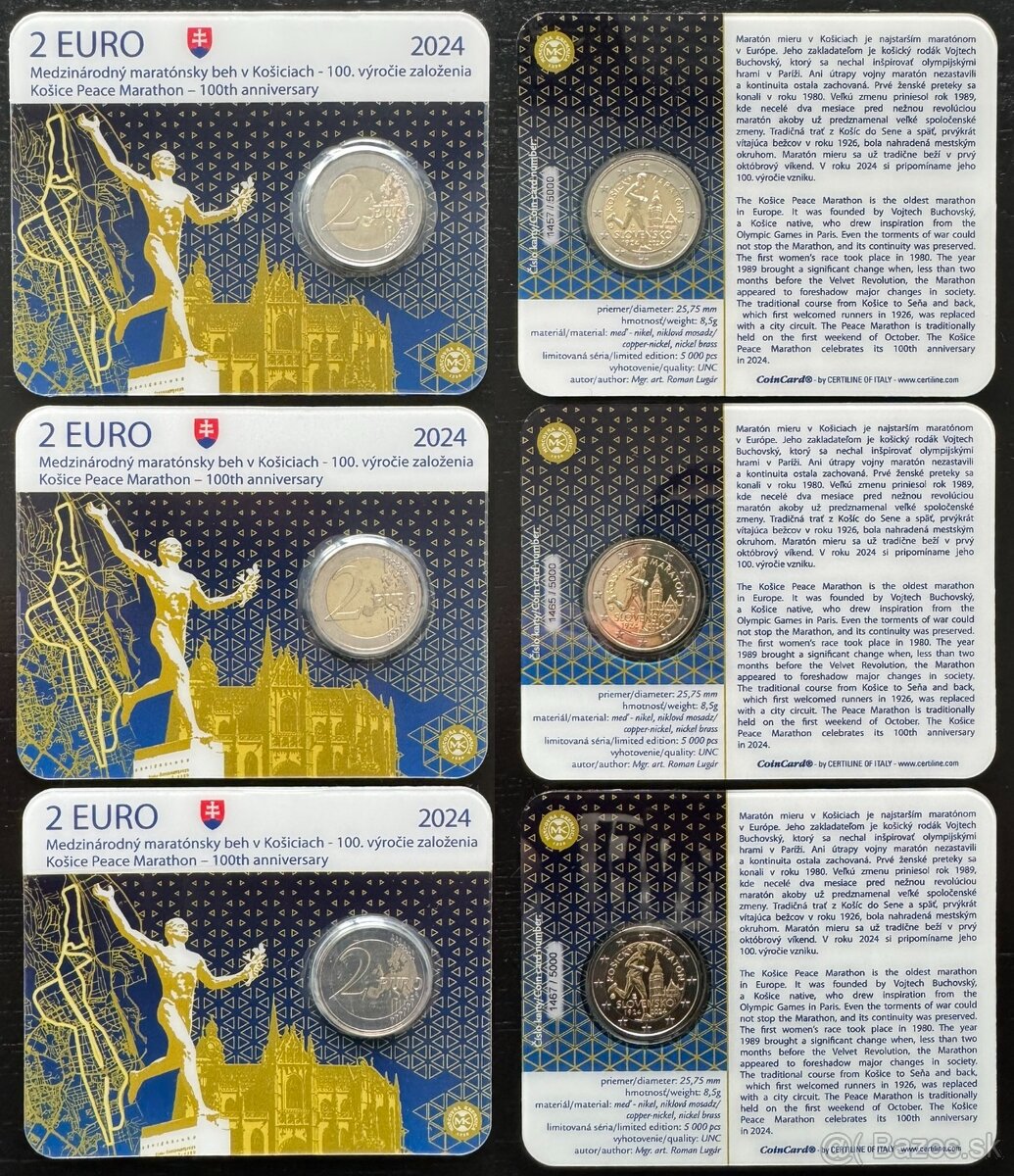 Zberatelska karta 2€ Maraton