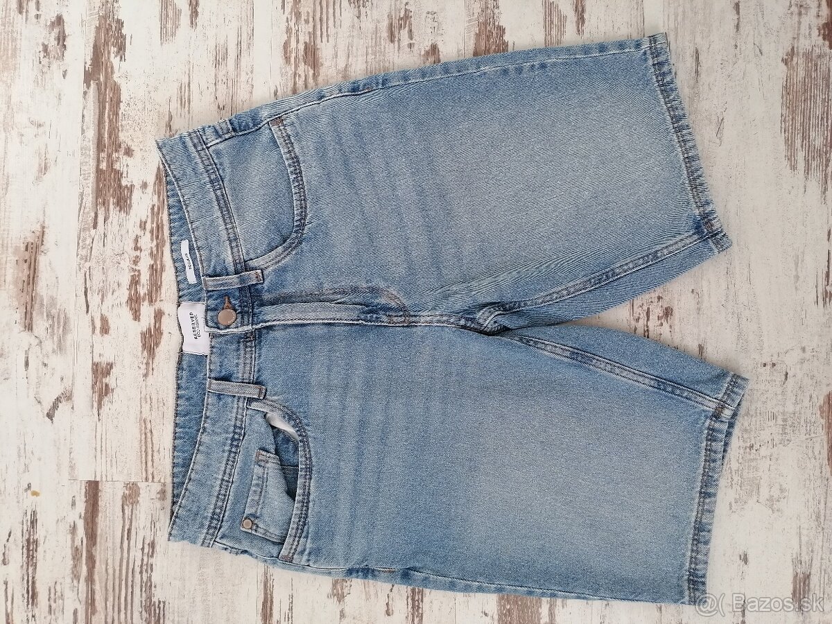 Denim kraťasy Reserved modré