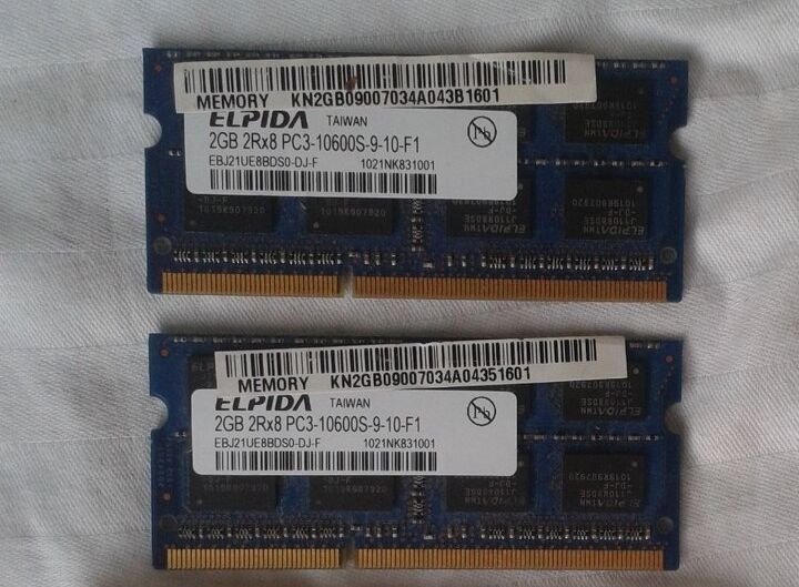2x2GB DDR3 - 1333(667Mhz) pre Notebook