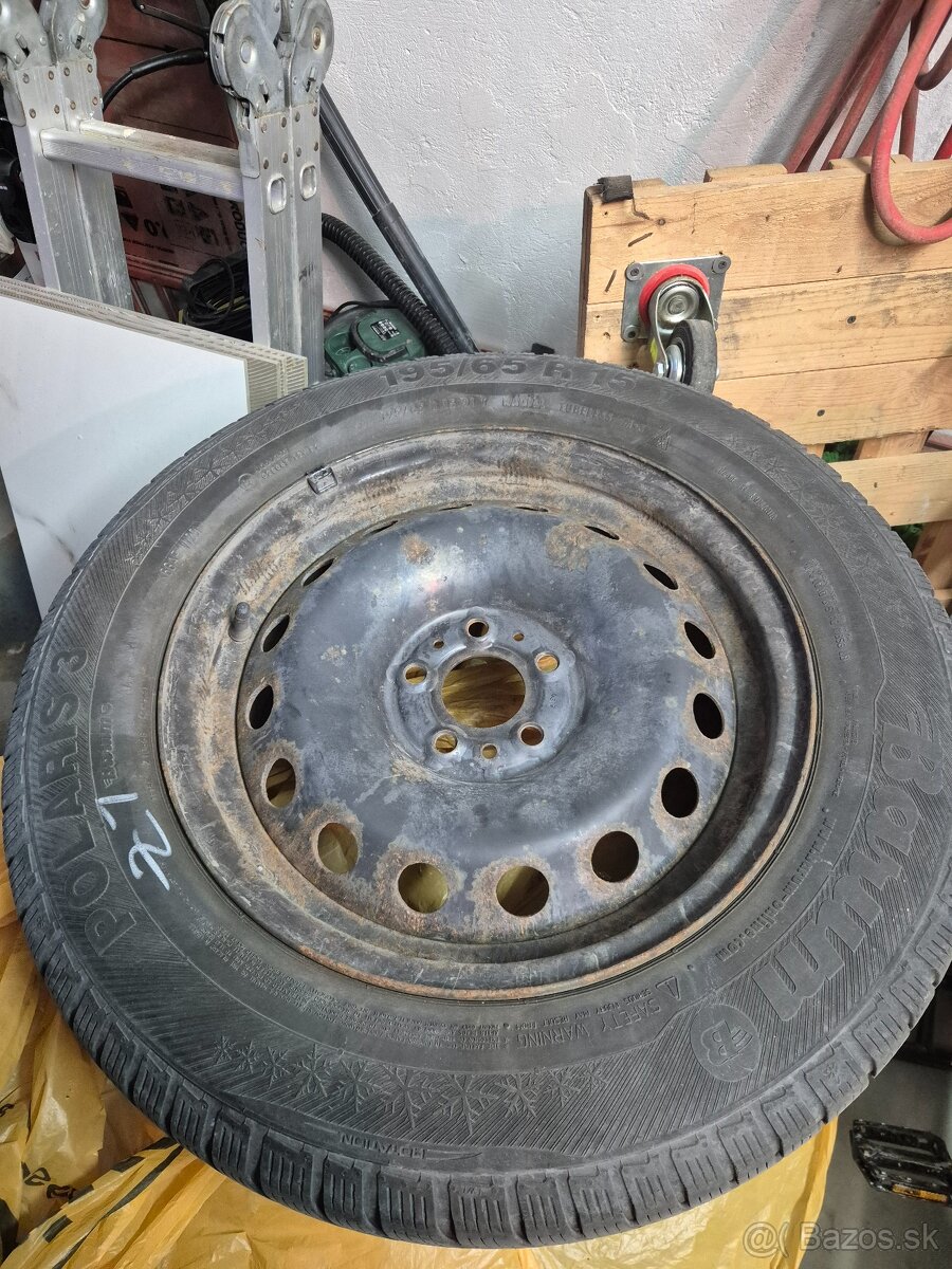 Fiat Tipo plechové disky so zimnými PNEU