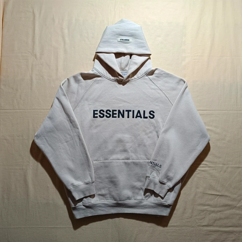 Essentials Fear of God baggy béžová mikina s kapucňou XL