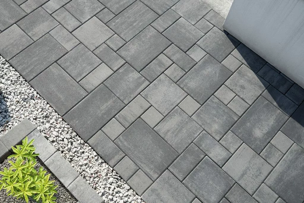 Zámková dlažba 6cm, 4 formát antracit-sivá