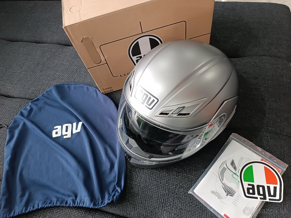 MOTO PRILBA AGV COMPACT ST E2205 - MATT GREY v.L