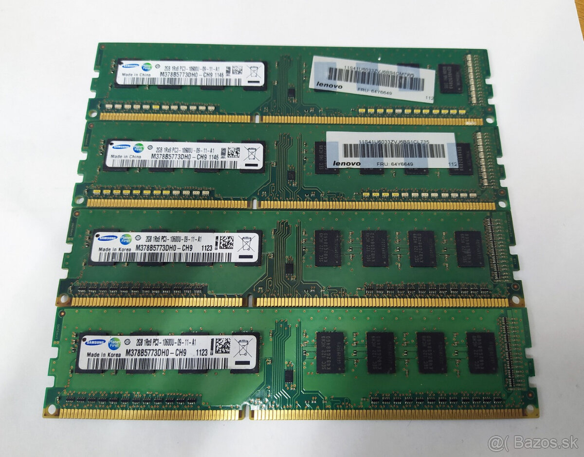 DDR3 8GB /4x 2GB/ 1333MHz Samsung