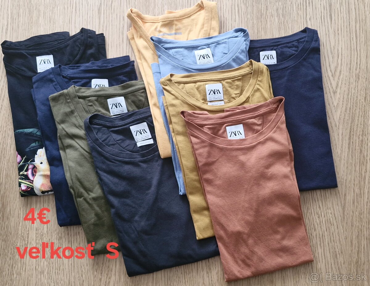 Pánske tričká Zara, Pull&Bear...